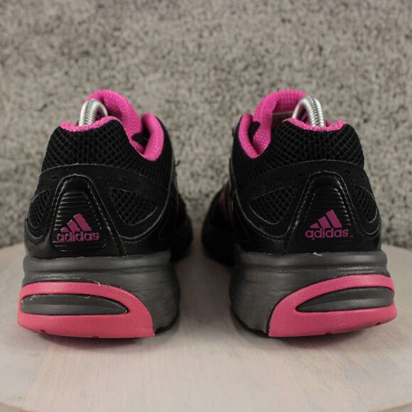 Adidas Running Sneakers Womens 11 Black pink Athletic Shoes V21940 - Picture 7 of 11